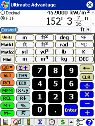 Ultimate Advantage Calculator screenshot